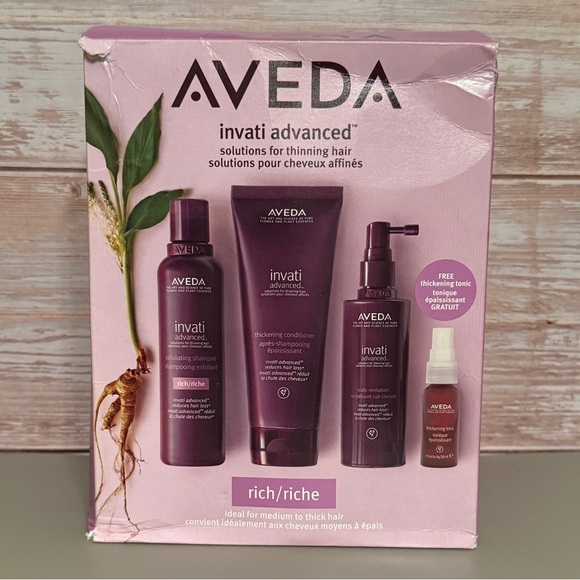 AVEDA Other - AVEDA Invati Advanced Solutions for Thinning Hair (Rich) 4-Piece Gift Set, NIB
